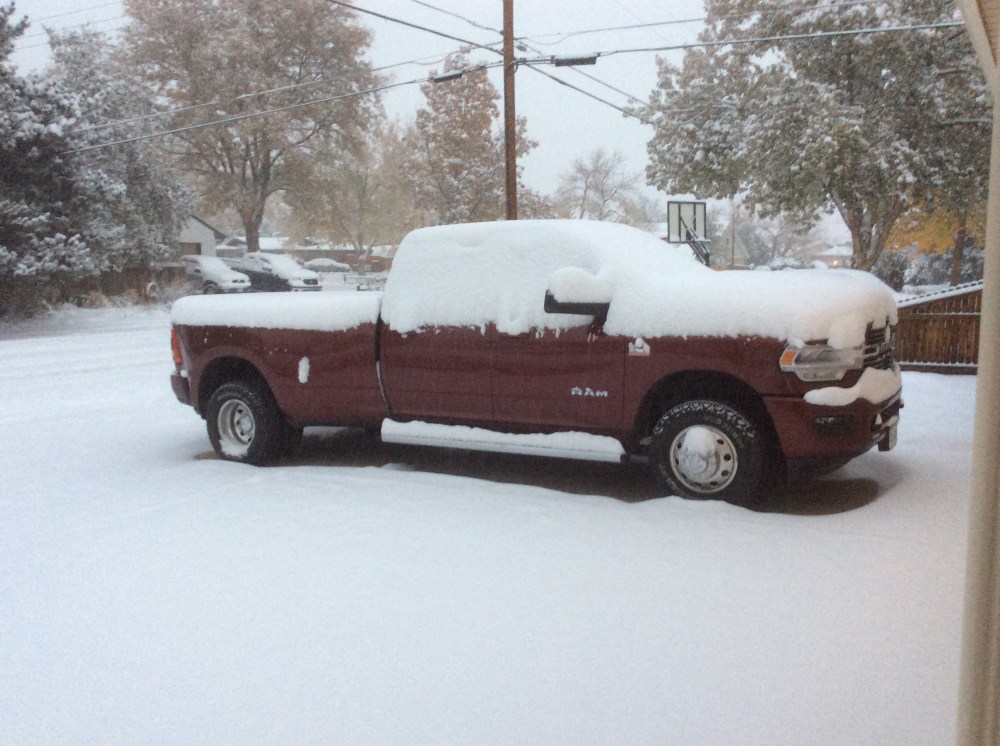 Snow Covered Truck