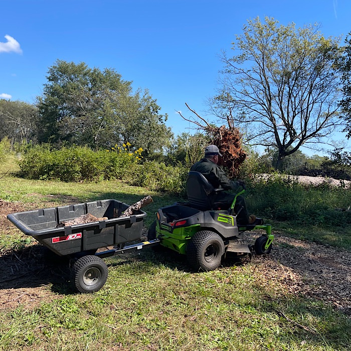 Moving Logs and Branches – Blackberry Homestead
